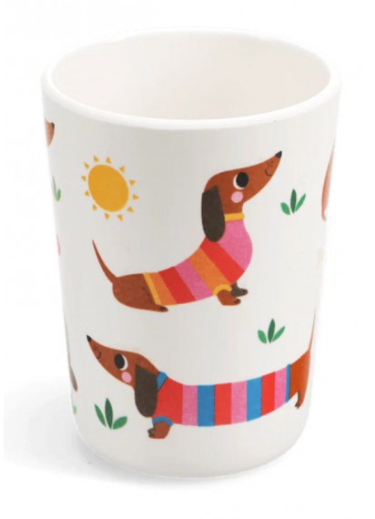 Rex London Sausauge Dog Melamine Cup